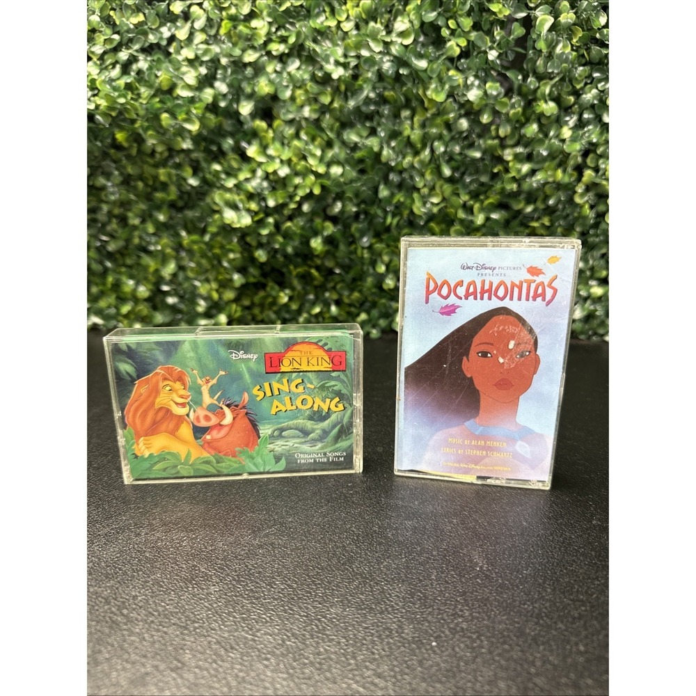 Disney Cassette Tape Kids Lion King Pocahontas Soundtracks 1990s